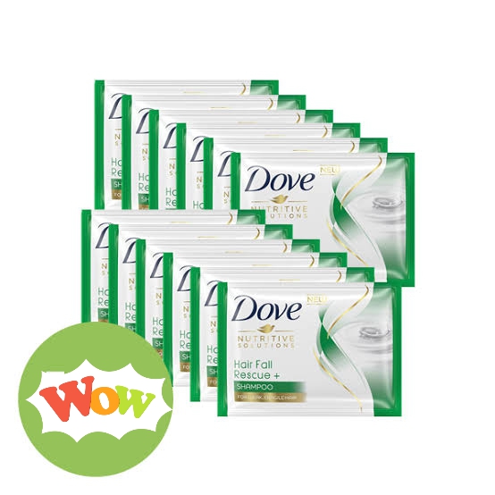 Dove Hair Fall Rescue Shampoo, 8ml Sachet 16 pcs