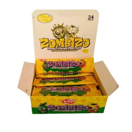 Bringo Zombizo Mega Size Zombie Chew Candy - 24 Pieces