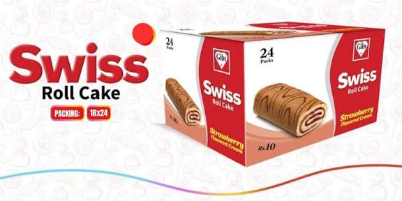 Swiss Cake- Chocolate Cream Roll- Box 24-pce