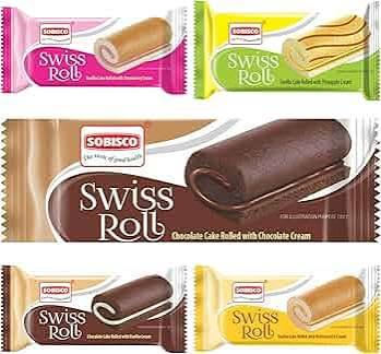 Swiss Cake- Chocolate Cream Roll- Box 24-pce