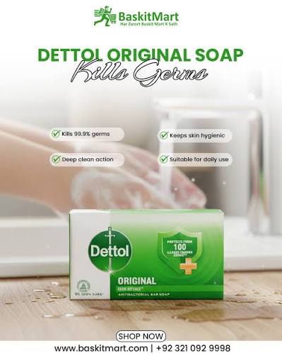 Dettol Antibacterial Soap Bar Original Germ Defence -