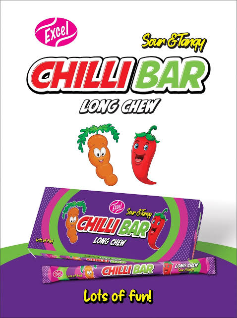 Chili Bar  Sour & Tangy Long Chew Candy